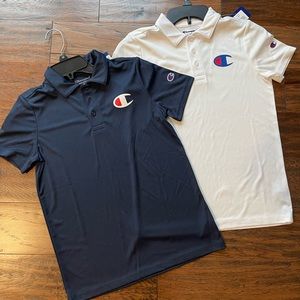 2 New Champion Kids Polo Short Sleeve Shirt